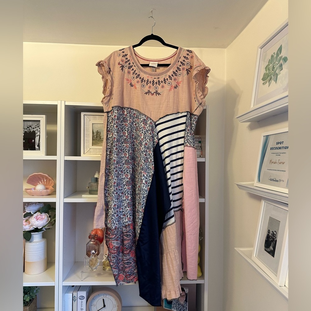 Custom patchwork dress